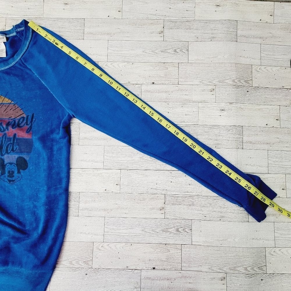 Disney Parks Walt Disney World Logo Long Sleeve Heavier Weight Crew Neck T-shirt - Picture 7 of 11